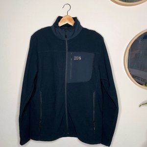 MOUNTAIN HARDWARE Toasty Twill Fleece Jacket BLACK